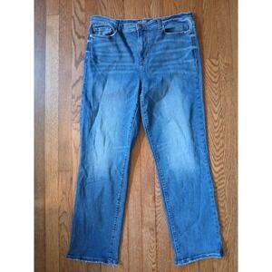Judy Blue Mid Rise Straight Fit Jeans Women's Size 15/32 Distressed